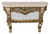 Platine Petticoat Crema Marble Top Console Table Close Up Image