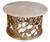 Platine Hand Carved Coffee Table w Creama Marfil Marble Room Scene