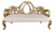 Platine Heavy Carved Bench