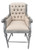 Mystique Gray Continental Linen Counter Stool Room Scene