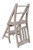 Mystique Gray Library Chair Stepladder Close Up Image
