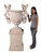 Angels Urn On Base  Stone Cast Close Up Image