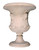 Classic Lady Mask Urn Stone Cast Room Scene