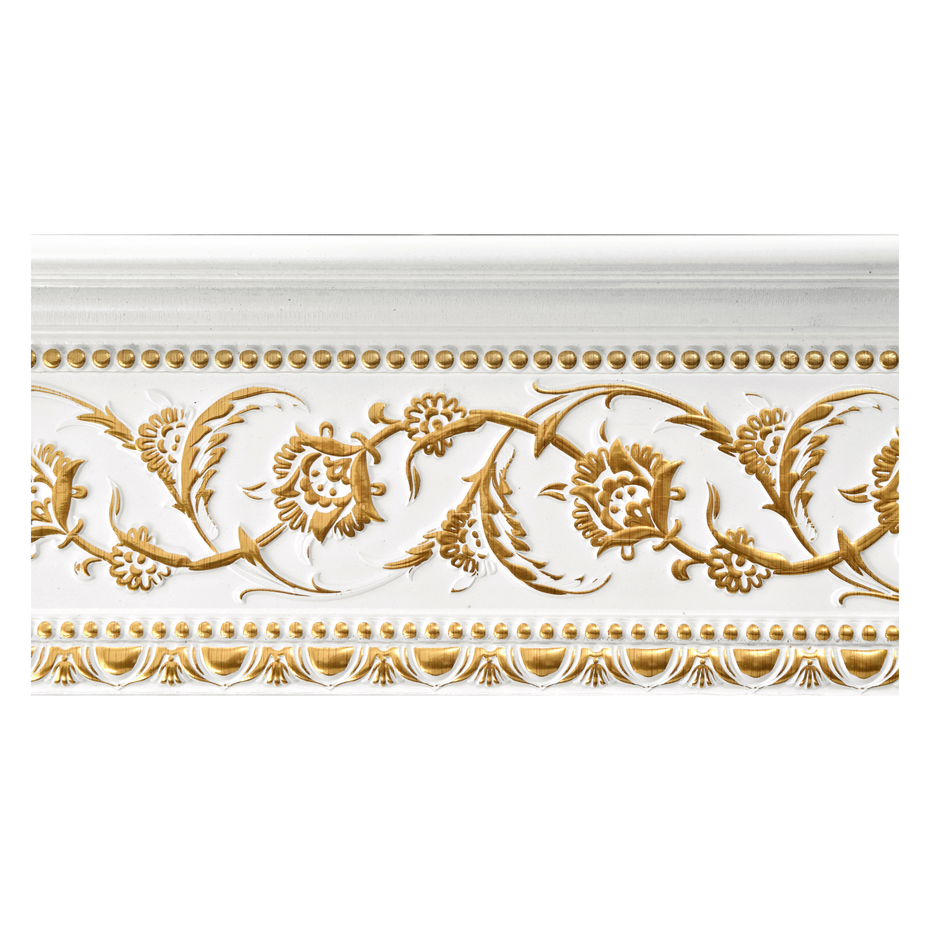 Molding Category White and Gold Molding