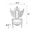 Gold Lion King Chair with Wings Room Scene