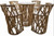 Organic Teak Root Bar Table with 4 Chairs