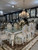 Rococo Chaulk White Dining Table Set of 9