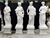 Set4 White Marble Four Seasons Ladies 78 Inches High